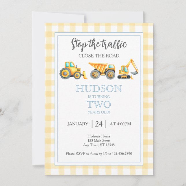 Inbjudan till trafikstopp och byggkalas (Framsida)