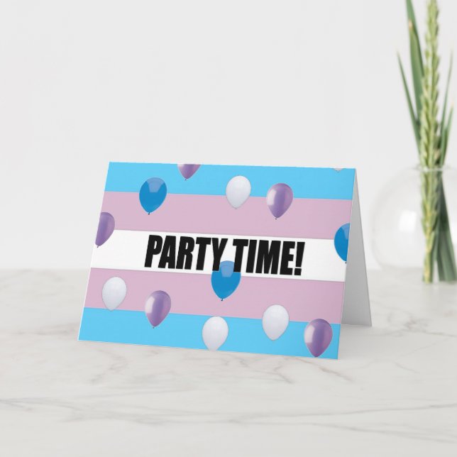 Inbjudan till Transgender Pride Party (Framsida)