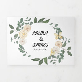 Inbjudan till trefaldig inbjudan till Löv Bröllop-