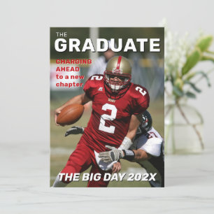 Inbjudan till trendig Magazine Cover Studenten