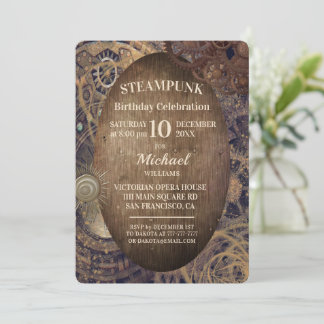 Inbjudan till trendigets industriparti Steampunk