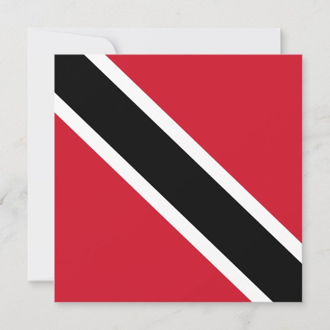 Inbjudan till Trinidad och Tobago Flagga (Framsida)