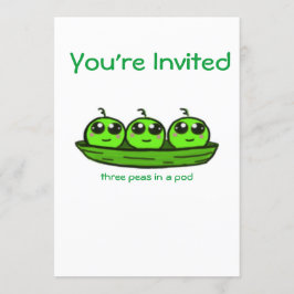 Inbjudan till triplet Baby Shower