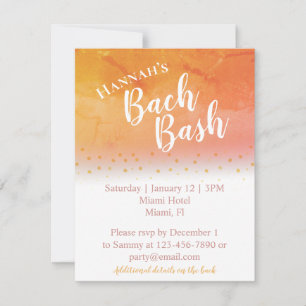 Inbjudan till Tropical Beach Bachelorette-partiet