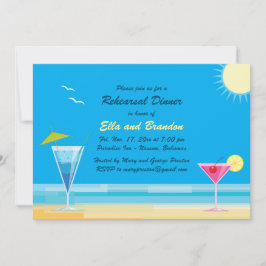 Inbjudan till Tropical Beach Rehearsal Dinner