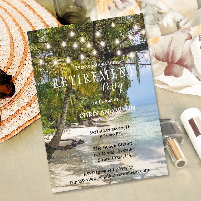 Inbjudan till Tropical Beach String Ljus Pension (Skapare uppladdad)