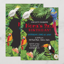 Inbjudan till Tropical Birds Party
