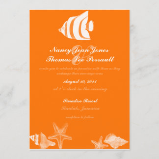 Inbjudan till Tropical Fish Wedding
