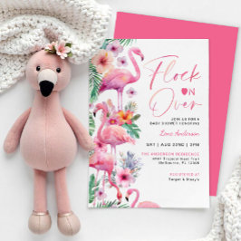 Inbjudan till Tropical Flamingo Baby Shower