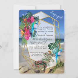Inbjudan till Tropical Flora Paradise Beach Scener