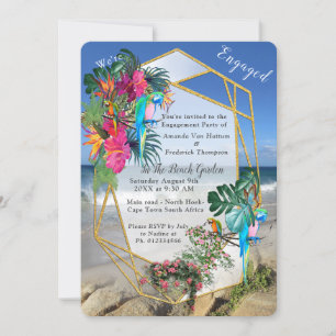Inbjudan till Tropical Flora Paradise Beach Scener
