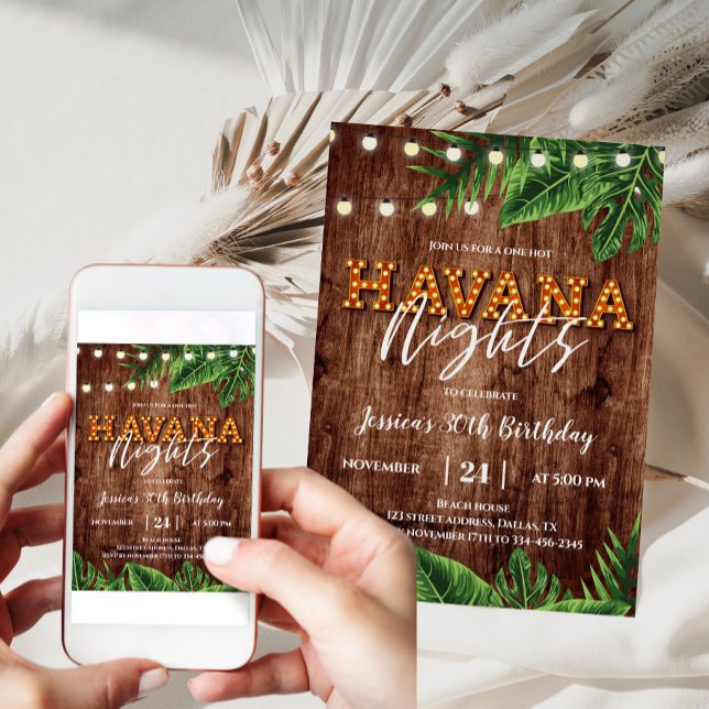 Inbjudan till Tropical Havana Nattdag (Skapare uppladdad)