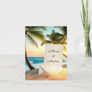 Inbjudan till Tropical Island Wedding