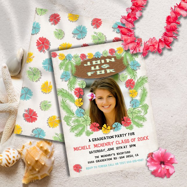 Inbjudan till Tropical luau Hawiian Studenten (Skapare uppladdad)
