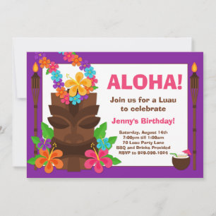 Inbjudan till Tropical Luau Party