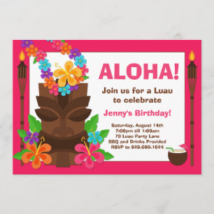 Inbjudan till Tropical Luau Party