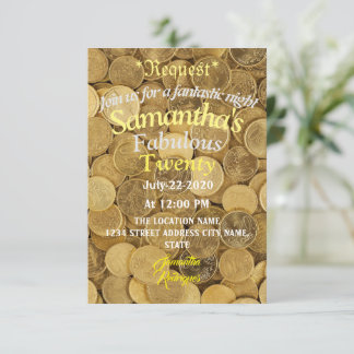 Inbjudan till Tropical Money Birthday