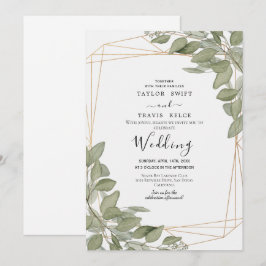 Inbjudan till Tropical Olive Beach Wedding