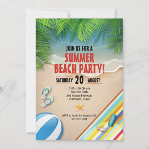 Inbjudan till Tropical Summer Beach Party