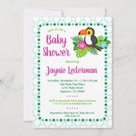 Inbjudan till Tropical Toucan Baby Shower