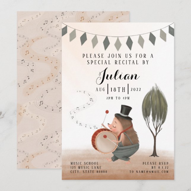 Inbjudan till trumskäl (Fram/baksida)