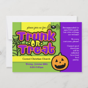 Inbjudan till Trunk or Treat