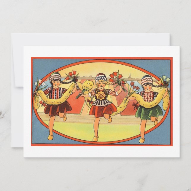 Inbjudan till tulip- och träskor (Framsida)