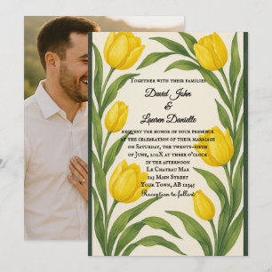 Inbjudan till Tulip Reverie Photo Wedding