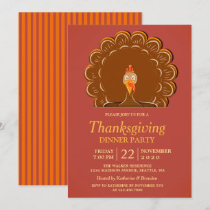 Inbjudan till turkiska Thanksgivingens middagsgrup