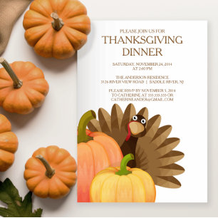 Inbjudan till turkiska Thanksgivingens middagsgrup