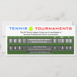 Inbjudan till turnering i tennis Scoreboard 3
