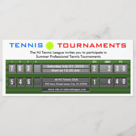 Inbjudan till turnering i tennis Scoreboard 3