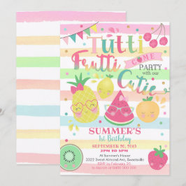 Inbjudan till Tutti Frutti-partiet - Fruktinbjudan