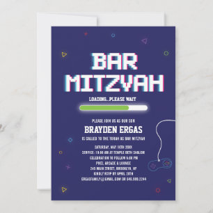 Inbjudan till TV-spels Bar Mitzvah för spelare