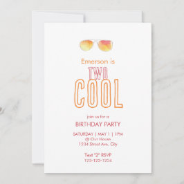 Inbjudan till två Coolor andra födelsedagen