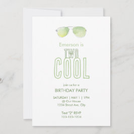 Inbjudan till två Coolor andra födelsedagen