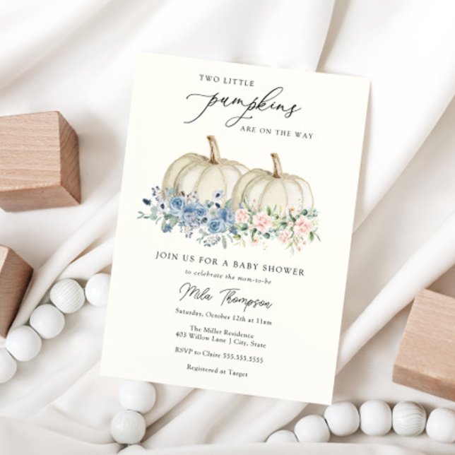 Inbjudan till två små babybabyskor (Skapare uppladdad)