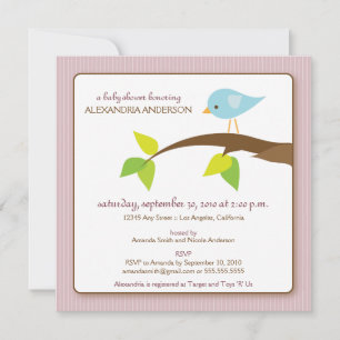 Inbjudan till Tweet Tweet-Anpassningsbarna Babyskn