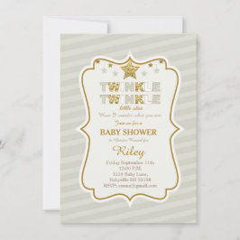 Inbjudan till Twinkle Little Star-babydusch