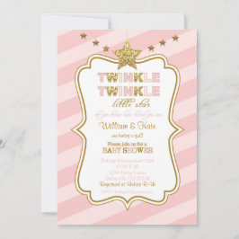 Inbjudan till Twinkle Little Star-babydusch
