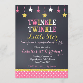 Inbjudan till Twinkle Little Star Birthday