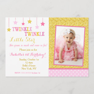 Inbjudan till Twinkle Little Star Birthday