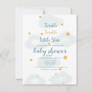 Inbjudan till Twinkle Little Star & Cloud Baby Sho