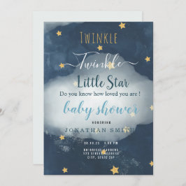 Inbjudan till Twinkle Little Star & Cloud Baby Sho