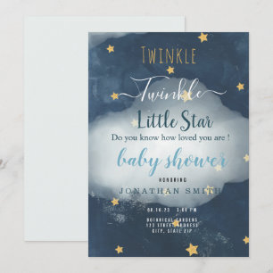 Inbjudan till Twinkle Little Star & Cloud Baby Sho