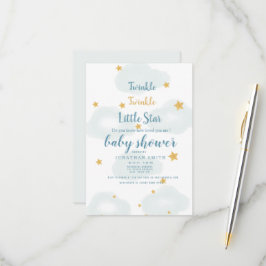 Inbjudan till Twinkle Little Star & Cloud Baby Sho