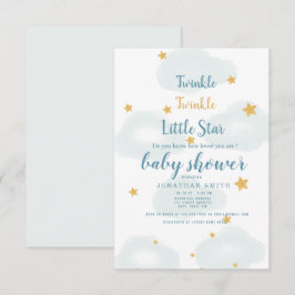 Inbjudan till Twinkle Little Star & Cloud Baby Sho