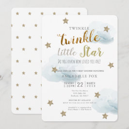 Inbjudan till Twinkle Little Star & Cloud Baby Sho