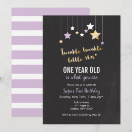 Inbjudan till Twinkle Twinkle Birthday