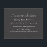 Inbjudan till typografi<br><div class="desc">Infoga kort för att koordinera med 'Typografi' Bröllopsinbjudan i elegant svartvitt.</div>